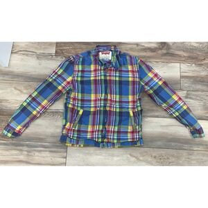 Levi's‎ Strauss & Co. Women's Long Sleeve Zip Beachcomber Plaid Jacket Size L